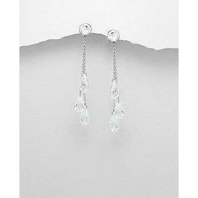 Swarovski Crystal Earrings Pendants3 Styles of Beautiful Sparkling Crystal Earrings The Pink Pigs Earrings