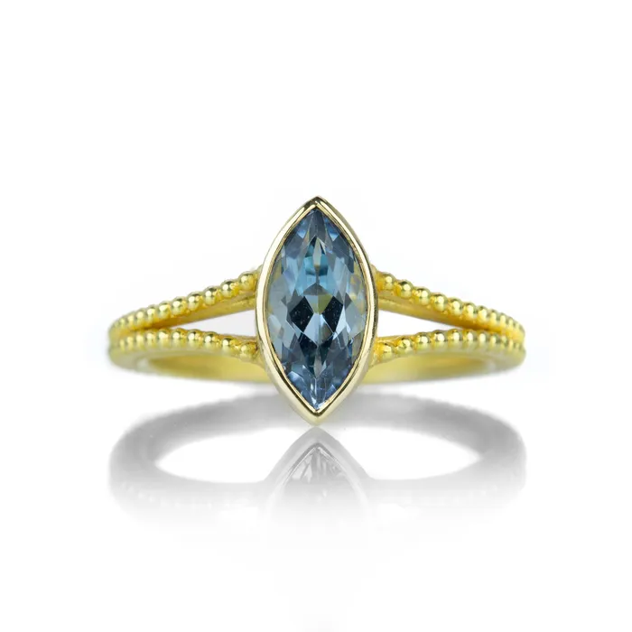 Marquise Aquamarine Ring Barbara Heinrich Rings