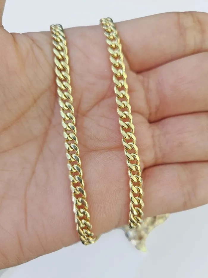 Necklaces Globalwatches10 14k Gold Cuban Link Chain 26 Necklace Texas Map Charm Pendant Real 14KT SET
