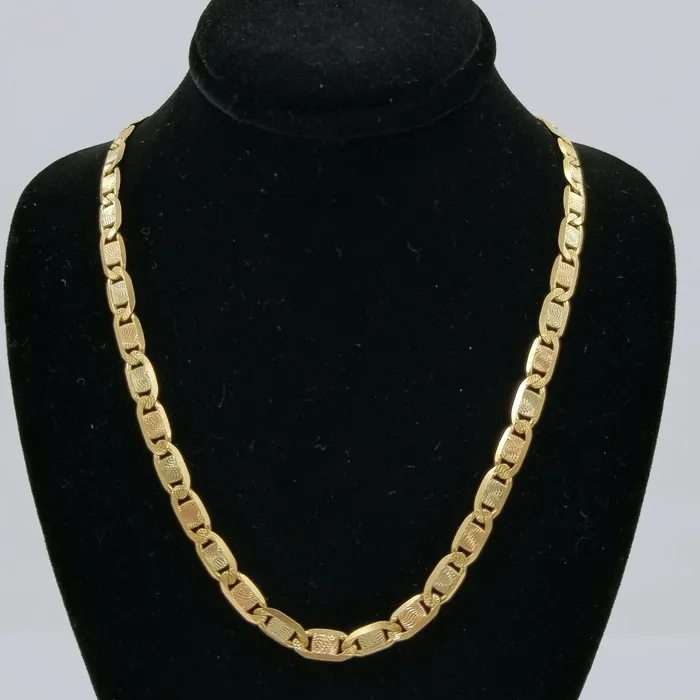 Necklaces Gold and Diamond SOLID 14k Trio Gold Chain Necklace Yellow White Rose Gold 5mm 20 22 24 26 Inch