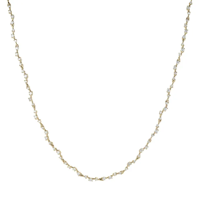 Necklaces Nicole Landaw Prong Set Diamond Necklace