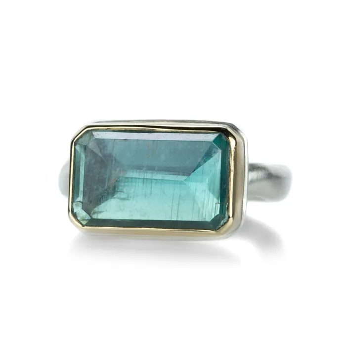 Rings Jamie Joseph Rectangular Green Kyanite Ring