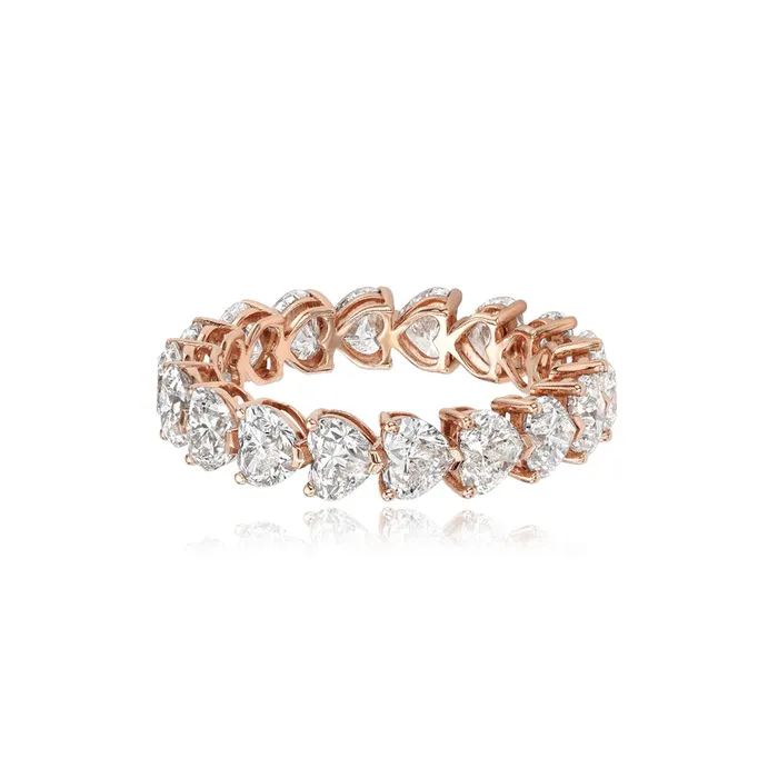 Alev Jewelry Rings Bridal Heart Cut Eternity Ring