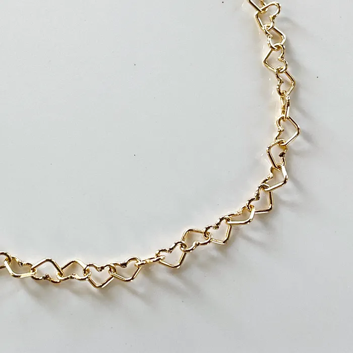 Bracelets Elisa Ilana Heart Chain Bracelet w Freshwater Pearl Accent Bracelets Elisa Ilana Heart Chain Bracelet w Freshwater Pearl Accent