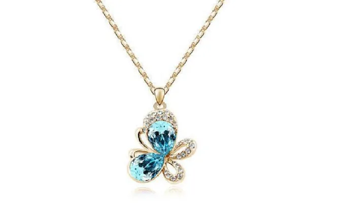 Butterfly Full Of Rhinestone Crystal Pendant Necklace sparklingselections Necklaces Butterfly Full Of Rhinestone Crystal Pendant Necklace sparklingselections Necklaces