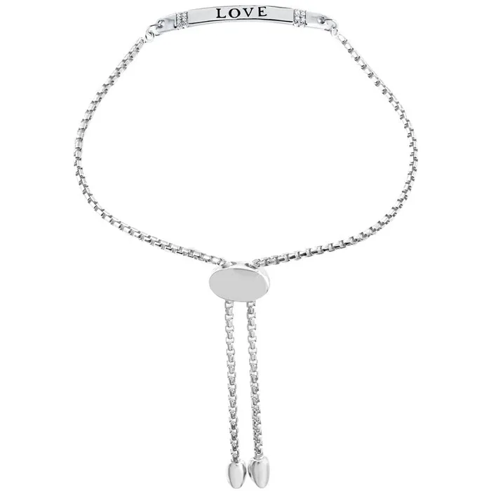 Charles Garnier Bracelets Lynne Love Bar CZ Friendship Bracelet
