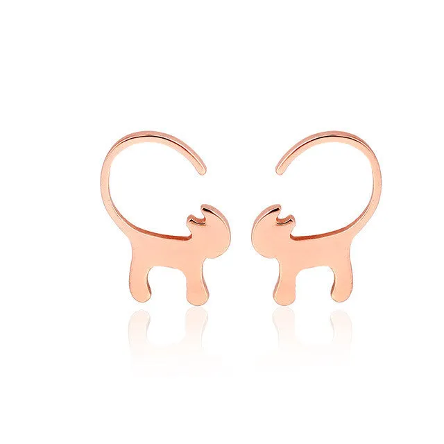 Earrings sparklingselections New Fashion Animal Long Tail Cat Stud Earrings for Women