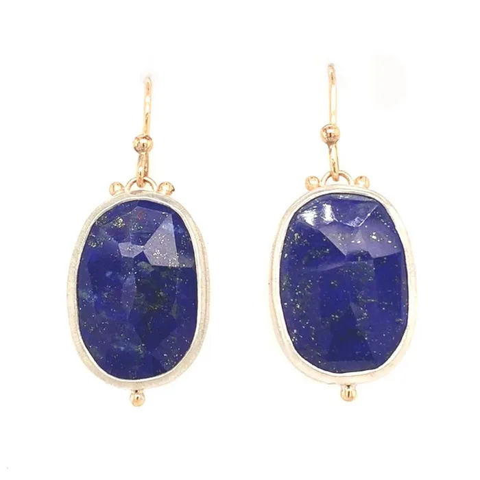 Emily Amey Jewelry Rings Sterling Silver Deep Blue Lapis Drops