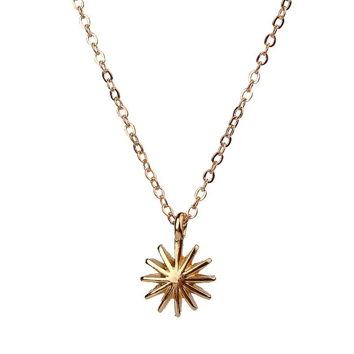 Fashion Simple Round Sun Flower Pendant Necklace sparklingselections Necklaces Fashion Simple Round Sun Flower Pendant Necklace sparklingselections Necklaces