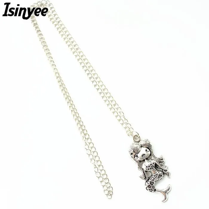 Fashion Small Mermaid Pendant Necklace For Women sparklingselections Necklaces Fashion Small Mermaid Pendant Necklace For Women sparklingselections Necklaces