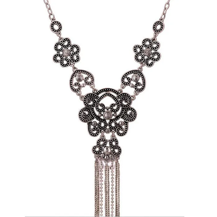 Hellow Out Tassel Statement Necklace for Women sparklingselections Necklaces Hellow Out Tassel Statement Necklace for Women sparklingselections Necklaces