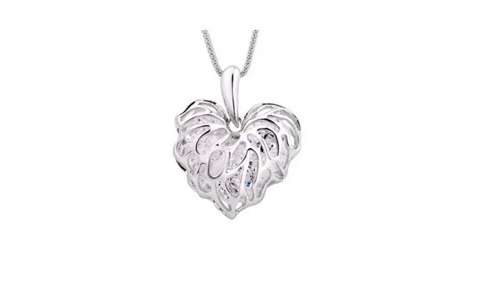 Hollow Heart Pendant Necklace For Women Sparkling Selection Necklaces