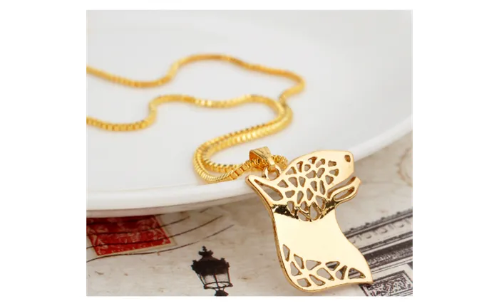 Hollow Out Bulldog Best Friend Bull Terrier Necklace sparklingselections Necklaces