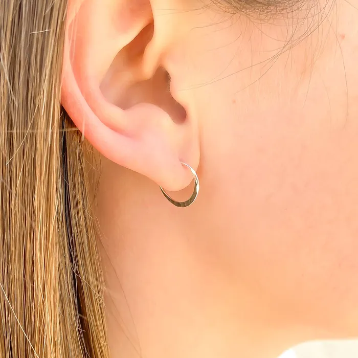 Hoops By Hand Earrings Small Hammered Hoop Earrings Sterling Silver 12mm Hoops By Hand Earrings Small Hammered Hoop Earrings Sterling Silver 12mm