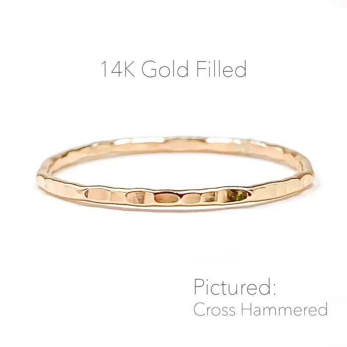 Hoops By Hand Rings Gold Filled Midi Ring