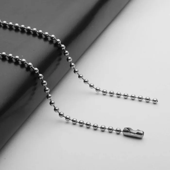 Necklaces sparklingselections Titanium Silver Color Ball Beads Pendant Necklaces Necklaces sparklingselections Titanium Silver Color Ball Beads Pendant Necklaces
