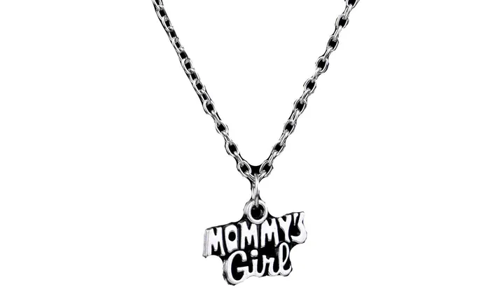 Necklaces sparklingselections Vintage Letter Mommys Girl Necklace Pendant