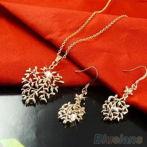 Necklaces Womens Tree Leaf Design Necklace Earrings Jewelry Set sparklingselections Necklaces Womens Tree Leaf Design Necklace Earrings Jewelry Set sparklingselections