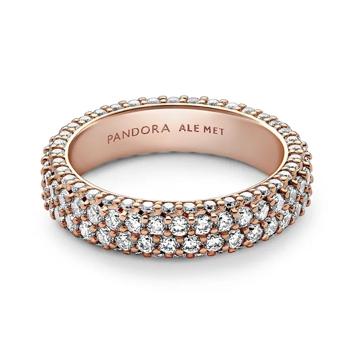 Pandora Timeless Pav Doublerow Ring Pandora Rings