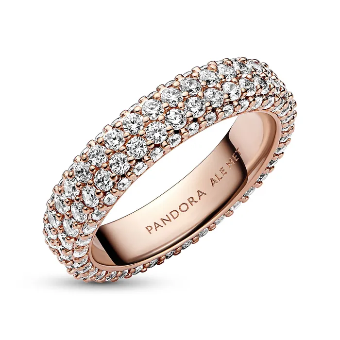 Pandora Timeless Pav Doublerow Ring Pandora Rings