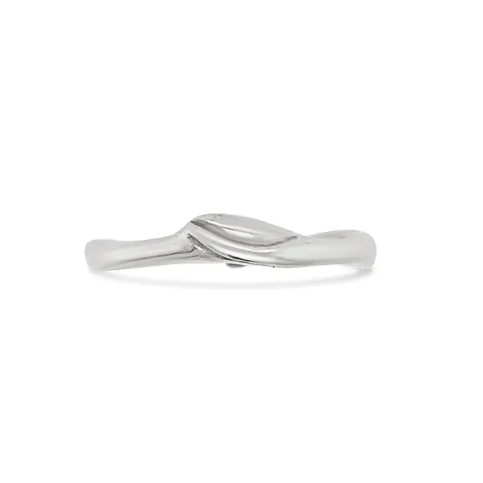 Rings Seagrass Stacker Ring in Sterling Silver Emily Amey Jewelry