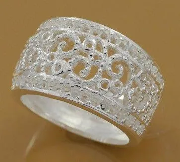 Rings Silver plated Plant Shape Ring R211 sparklingselections Rings Silver plated Plant Shape Ring R211 sparklingselections