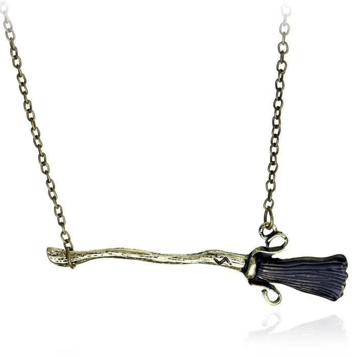 sparklingselections Hogwarts School Brooms Unisex Pendant Necklace Necklaces sparklingselections Hogwarts School Brooms Unisex Pendant Necklace Necklaces