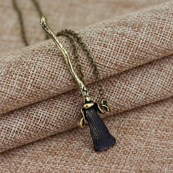 sparklingselections Hogwarts School Brooms Unisex Pendant Necklace Necklaces sparklingselections Hogwarts School Brooms Unisex Pendant Necklace Necklaces