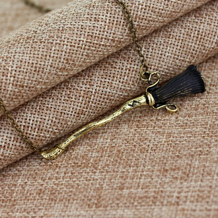 sparklingselections Hogwarts School Brooms Unisex Pendant Necklace Necklaces sparklingselections Hogwarts School Brooms Unisex Pendant Necklace Necklaces