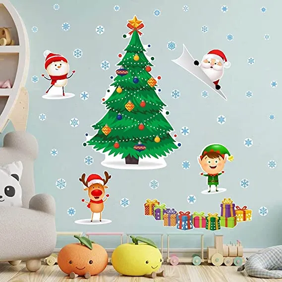 sparklingselections Necklaces Christmas Tree Wall Sticker Vinyl Removable Home Stickers sparklingselections Necklaces Christmas Tree Wall Sticker Vinyl Removable Home Stickers