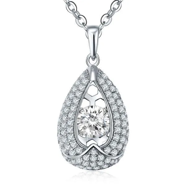 sparklingselections Necklaces Women Mosaic Natural Topaz Stone Silver Pendant Necklace sparklingselections Necklaces Women Mosaic Natural Topaz Stone Silver Pendant Necklace