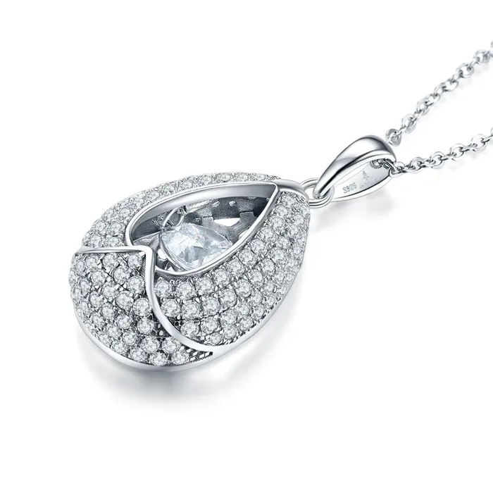 sparklingselections Necklaces Women Mosaic Natural Topaz Stone Silver Pendant Necklace sparklingselections Necklaces Women Mosaic Natural Topaz Stone Silver Pendant Necklace